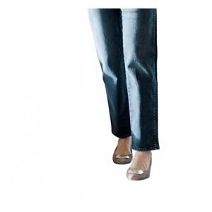 NEW AMO libby mid rise slim jeans in smokin'